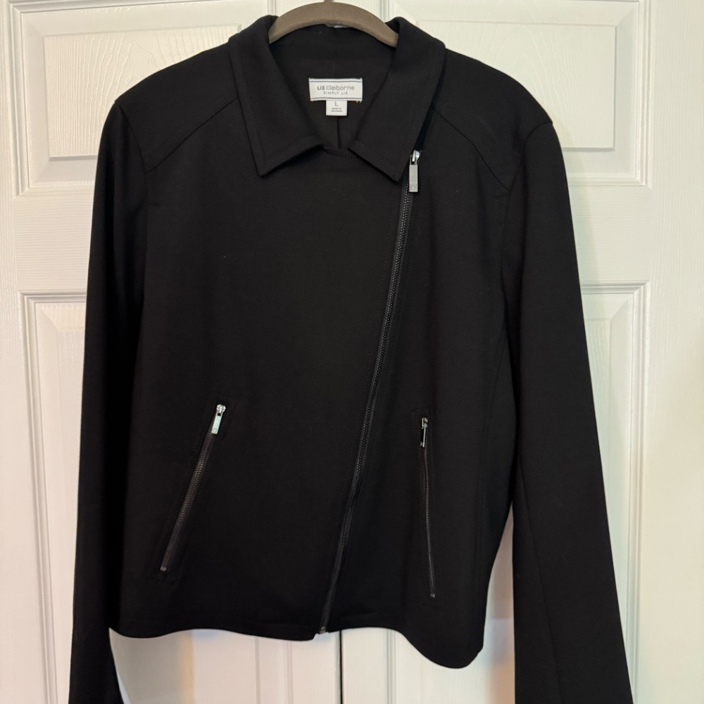 Black Casual Suit Jacket by Liz Claiborne